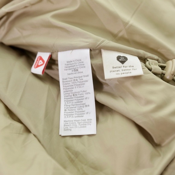 Madewell Holland Ash Green Khaki Quilted Puffer Parka Jacket Women S Cottagecore - Picture 10 of 11